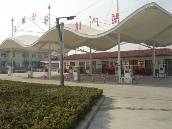 膜结构加油站加气站
